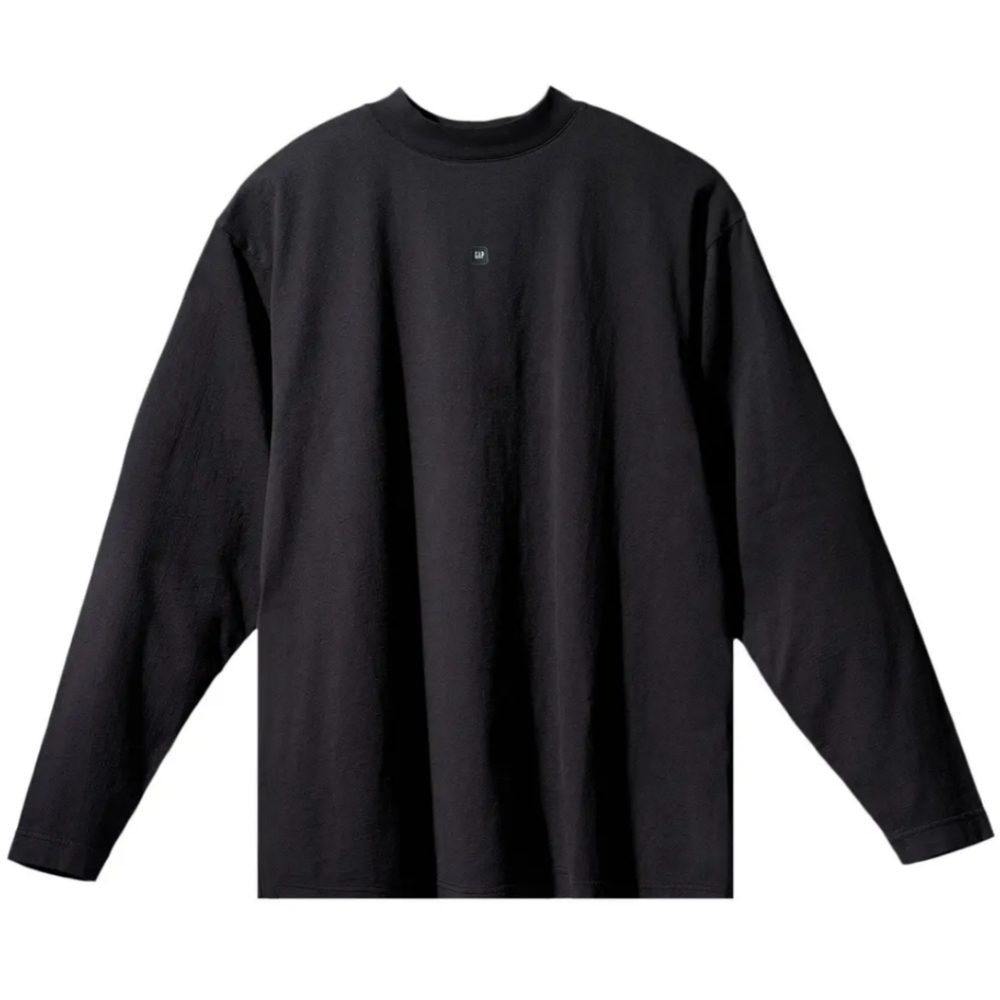 Yeezy Gap Engineered By Balenciaga Long Sleeve Tee Shirt Black Size Large